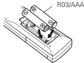 DENON DHT1312BA - Introduzca las pilas suministradas en el mando a distancia - 2