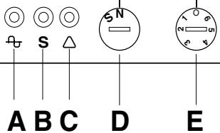 A B C D E