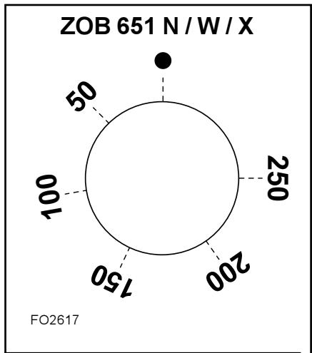 ZANUSSI ZOB651W - Lampe-témoin thermostat (°C) - 3