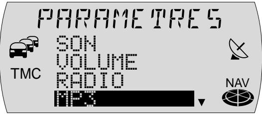 BLAUPUNKT TRAVELPILOT E1 - Sélectionner une info MP3 - 1