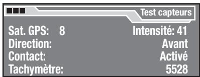 BLAUPUNKT TRAVELPILOT ROME NAV55E - Effectuer le test des capteurs - 1