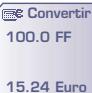 ALCATEL-LUCENT ALCATEL ONE TOUCH 511 - Exemple de conversion en Euro : - 7