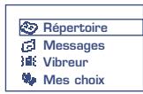ALCATEL-LUCENT OT-525 - Acceder à vos repertoires - 1