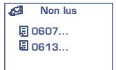 ALCATEL-LUCENT OT-525 - Messages "Non Lus" - 3