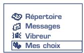 ALCATEL-LUCENT OT-525 - Choisir une fonction du MENU - 1