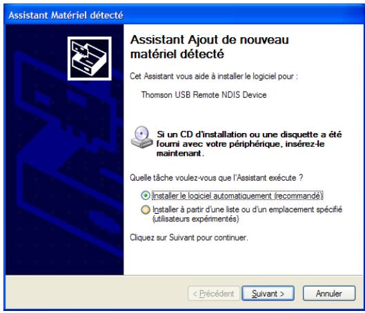 ALCATEL-LUCENT SPEEDTOUCH 580 - Installation de la connexion USB du SpeedTouch™ - 2