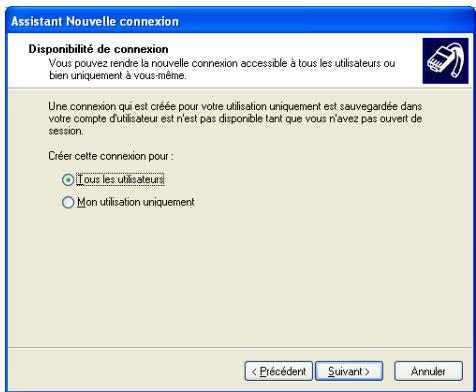 ALCATEL-LUCENT SPEEDTOUCH 580 - Utilisation d'une connexion large bande MS Windows XP - 6