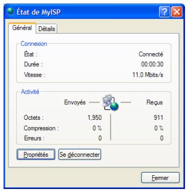 ALCATEL-LUCENT SPEEDTOUCH 580 - Utilisation d'une connexion large bande MS Windows XP - 11