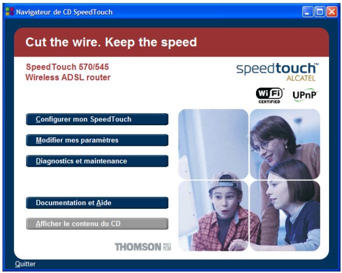 ALCATEL-LUCENT 570 - Vérification de la disponibilité d'un nouveau logiciel système via le navigateur du CD-ROM de SpeedTouch™ - 2