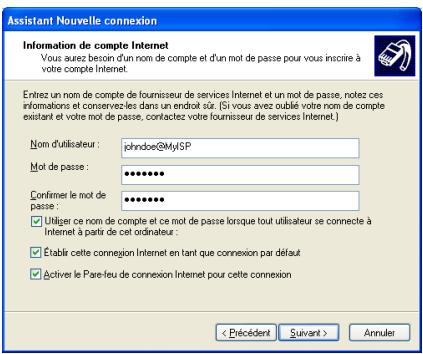 ALCATEL-LUCENT 570 - Utilisation d'une connexion large bande MS Windows XP - 7