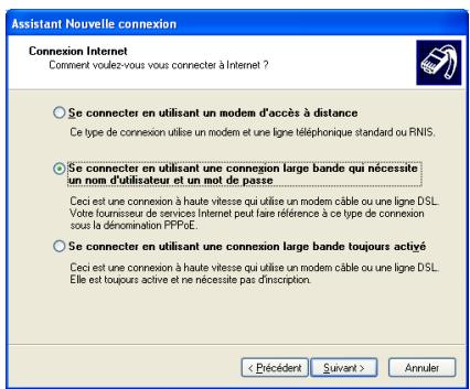 ALCATEL-LUCENT 570 - Utilisation d'une connexion large bande MS Windows XP - 4