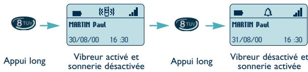 ALCATEL-LUCENT MOBILE 200 - Activer le vibreur ou la sonnerie (Mobile 200) - 1