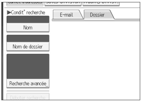 RICOH MP C4500 SCANNER REFERENCE - Recherche et sélection du destinataire dans le carnet d'adresses de la machine - 2