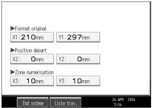 RICOH MP C4500 SCANNER REFERENCE - Définition de la procédure de personnalisation de format lors de la numérisation d'un original entier - 3