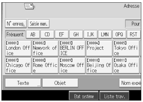 RICOH MP C4500 SCANNER REFERENCE - Saisie manuelle d'un message - 1