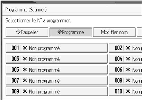 RICOH MP C4500 SCANNER REFERENCE - Enregistrement de paramètres utilisés féquement - 2