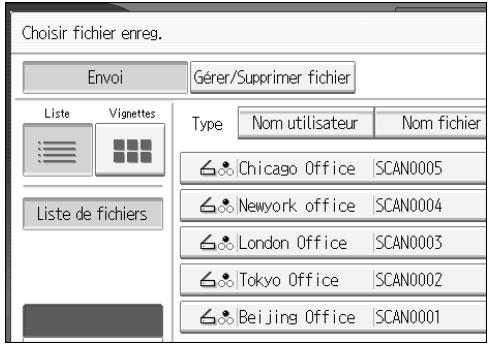 RICOH MP C4500 SCANNER REFERENCE - Suppression d'un fichier enregistré - 2