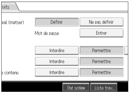 RICOH MP C4500 SCANNER REFERENCE - Dans [Mot de passer], appuyez sur [Entrer]. - 1