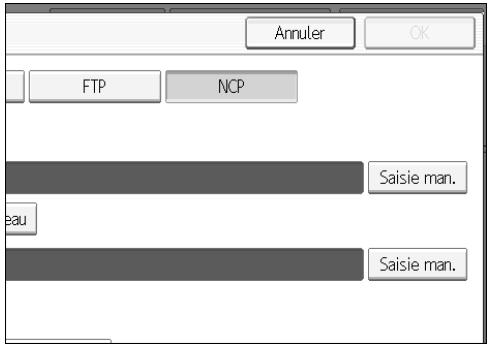 RICOH MP C4500 SCANNER REFERENCE - Saisie manuelle du chemin d'accès à l'arborescence NDS ou au serveur NetWare - 5