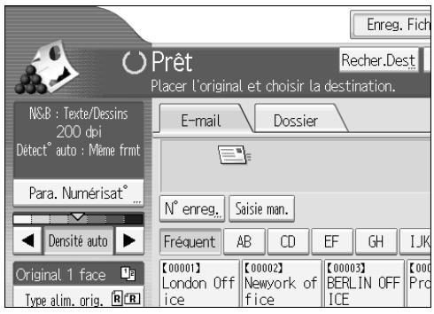 RICOH MP C4500 SCANNER REFERENCE - Opération de base pour l'enregistrement de fichiers de données numériées - 1