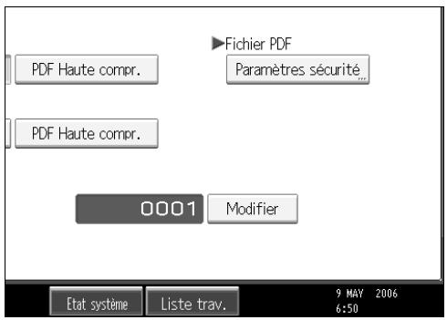 RICOH MP C4500 SCANNER REFERENCE - Appuyez sur [Modifier] à droite de la boîte de saisie. - 1