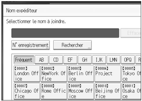 RICOH MP C4500 SCANNER REFERENCE - Appuyez sur [N° enregistrement]. - 1