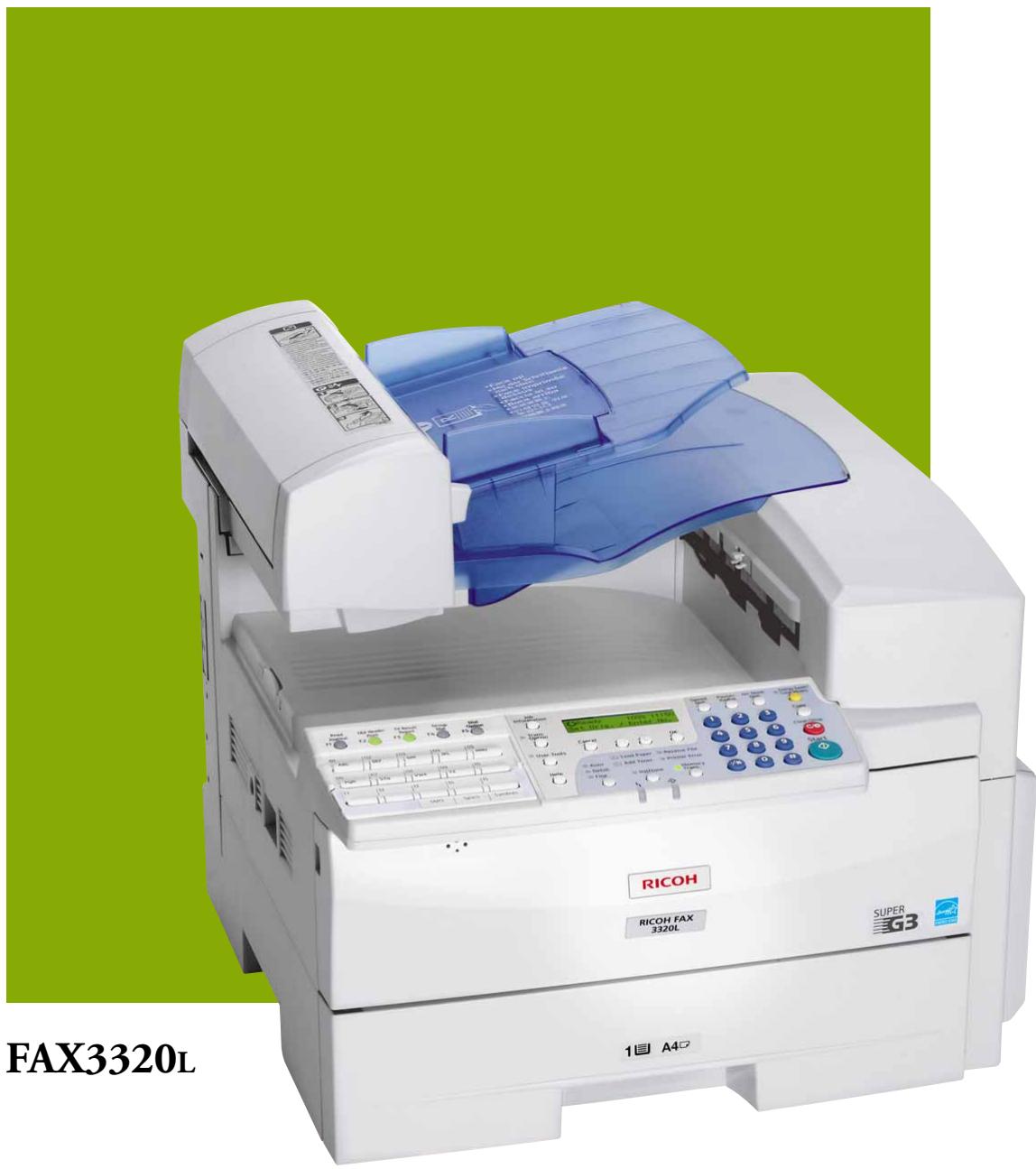 RICOH RICOH FAX 3320L SUPER GB 1圓 A4圓 FAX3320L