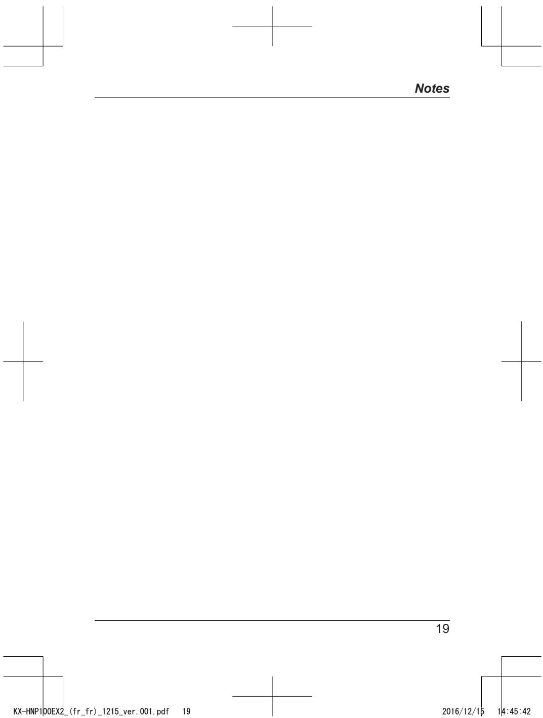 PANASONIC KX-HNP100EX2 - Annexe - 1