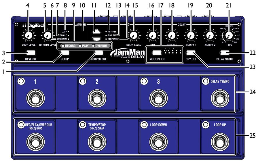 DIGITECH JAMMAN DELAY LOOPER PHRASE SAMPLER - Sauvegardez le délai. - 2