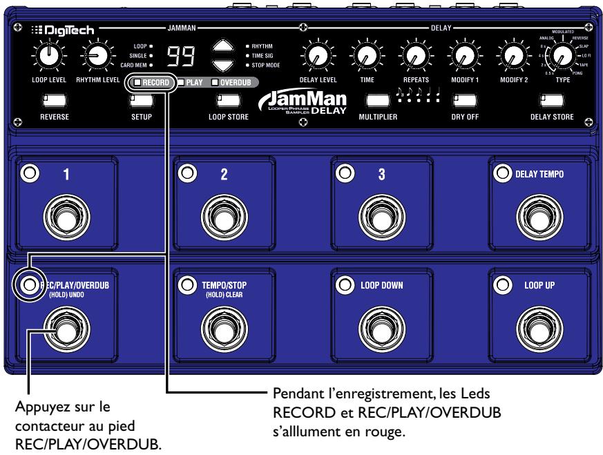 DIGITECH JAMMAN DELAY LOOPER PHRASE SAMPLER - Lancez l'enregistrement - 1