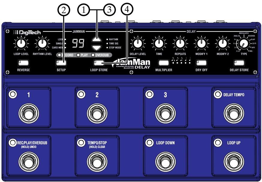 DIGITECH JAMMAN DELAY LOOPER PHRASE SAMPLER - Phrases en boucle/lecture unique - 1