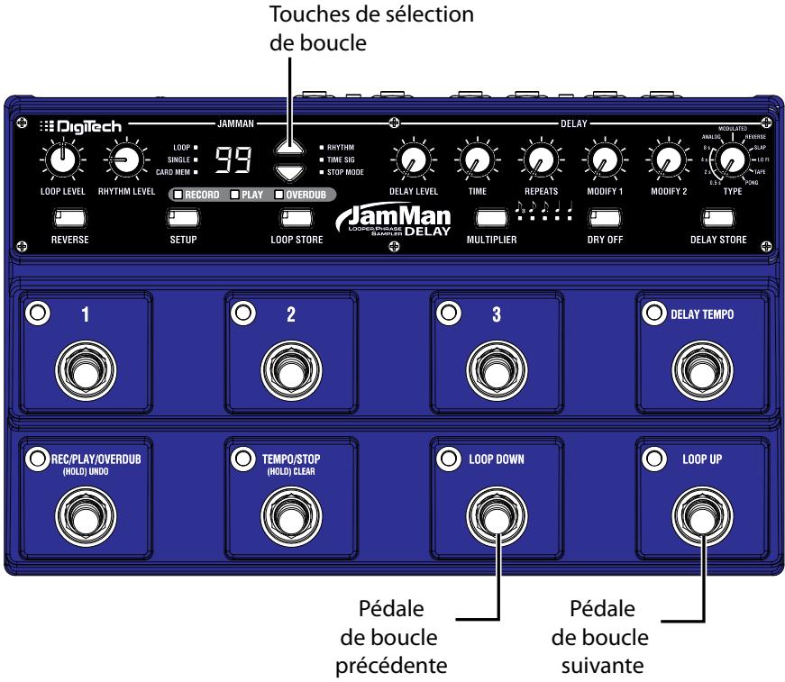 DIGITECH JAMMAN DELAY LOOPER PHRASE SAMPLER - Sélectionner une boucle - 1