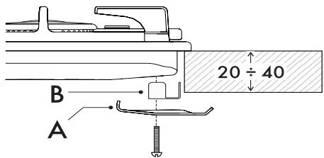 SMEG GKC95-3NLK - Fixation à la structure de support - 3