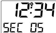 LA CROSSE TECHNOLOGY WT5210 - BASCULEMENT DE L'AFFICHAGE ENTRE TEMPERATURES, SECONDES, HEURE DE RÉVEIL ET CALENDRIER - 2