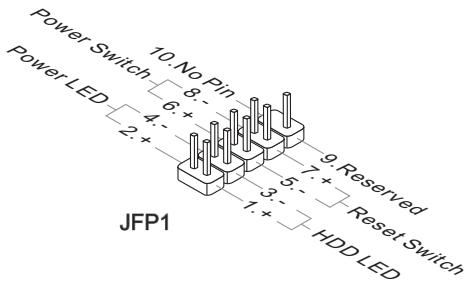 MSI 870-G45 - Frontpanel Anschüsse: JFP1, JFP2 - 1