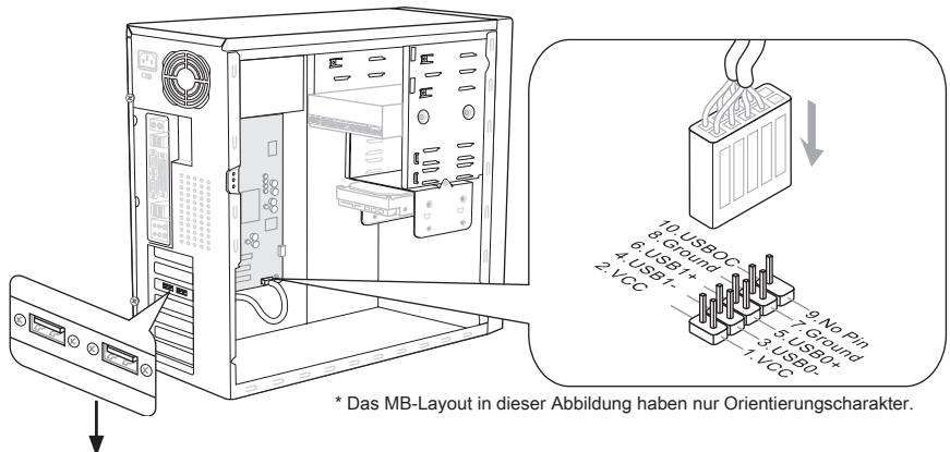MSI 870-G45 - USB Vorderanschluss: JUSB1 / JUSB2 / JUSB3 - 1
