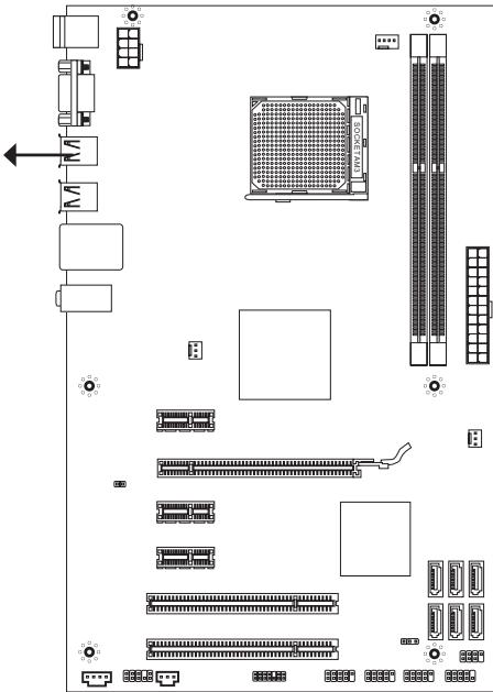 MSI G52-77151X1 - 螺丝孔 - 1