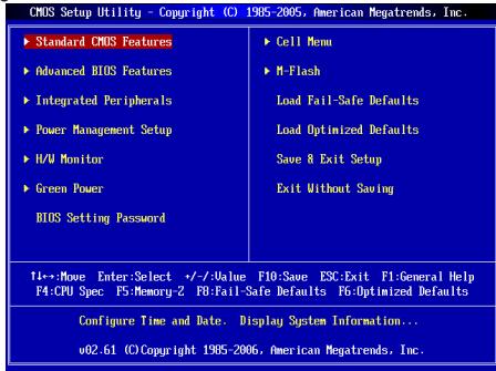 MSI MS-7623 760GM-P33 - Main Page - 1