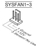 MSI NF725-C21 - Разъем питания вентиляторов: CPUFAN, SYSFAN1\~3 - 2