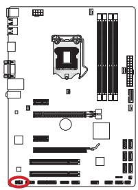 MSI B75MA-P45 - JAUD1: Connecteur audio panneau avant - 1