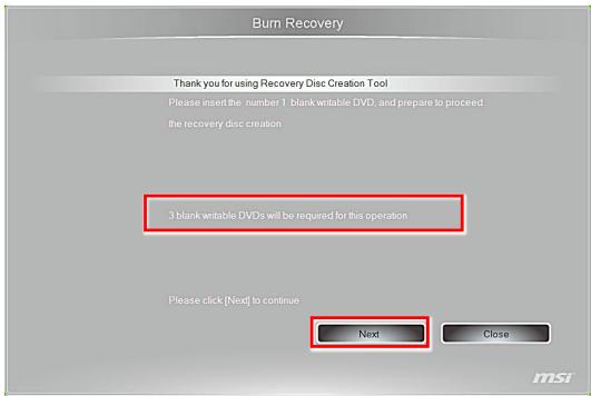MSI WIND TOP AE2282-030EE - Creation du disque de récapération du système - 5