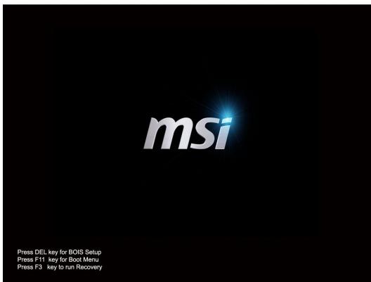 MSI WIND TOP AP1941-008XEU - Récupérer le système avec le disque de récupération - 1
