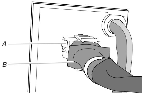 BAUKNECHT UXL6036YS  - INSTALLATION - Installation du moteur du ventilateur interne de la caisse de la hotte - 7