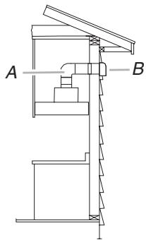 BAUKNECHT UXL6036YS  - INSTALLATION - Évacuation par le mur - 2