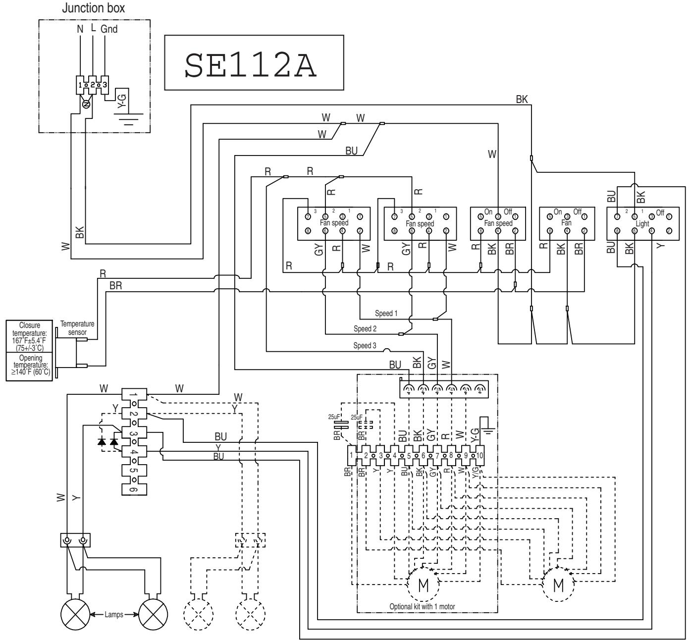 BAUKNECHT UXL6036YS  - INSTALLATION - WIRING DIAGRAM - 1