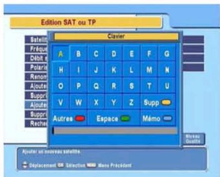 METRONIC LA TERBOX 1.0 TERMINAL SATELLITE 441602 - Utilisation du clavier affiché à l'écran - 1