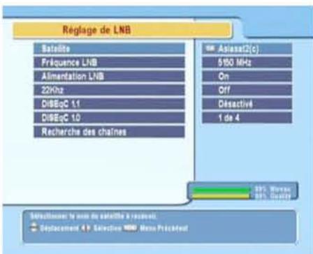 METRONIC LA TERBOX 1.0 TERMINAL SATELLITE 441602 - Configurez les réglages LNB - 2