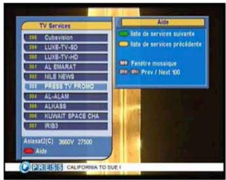 METRONIC LA TERBOX 1.0 TERMINAL SATELLITE 441602 - La liste des chaînes - 1