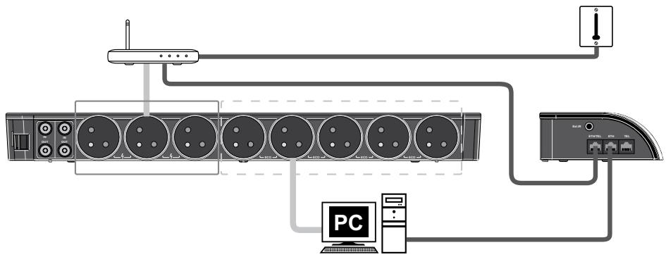 METRONIC 495016 - B - Aansluiting van Ethernet / telefoon bescherming - 2