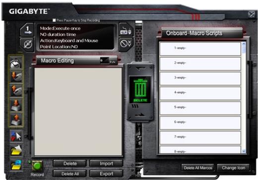 GIGABYTE K8100 - Makro-Editor - 1